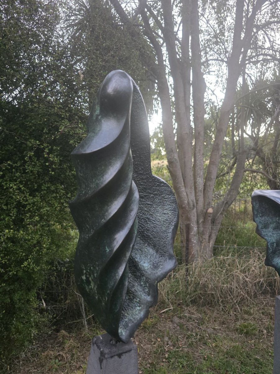 Trilogy - Solid Bronze sculpture by Bon Suter, view 2